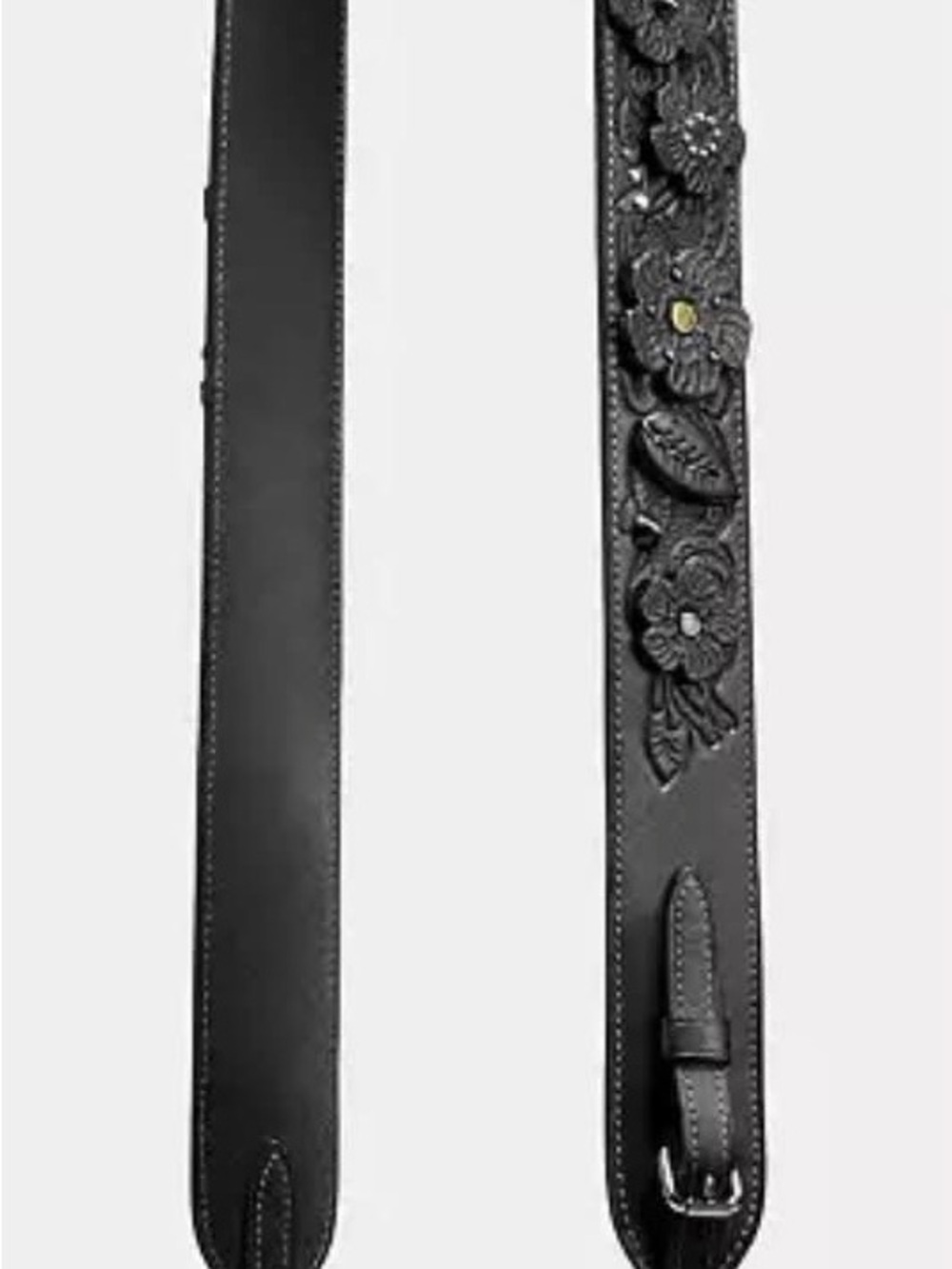 Coach Black tearose novelty strap